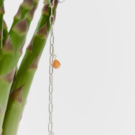 SUCCESS silver bracelet (Carnelian + Peridot)