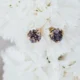 Amethyst stud earrings