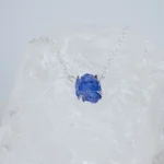 Tanzanite silver necklace