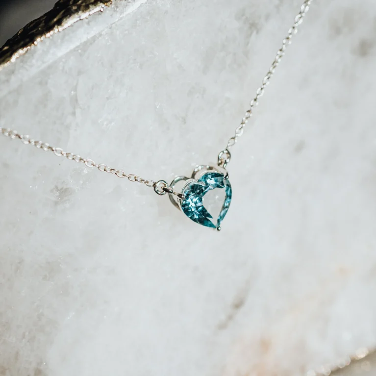 Blue topaz necklace